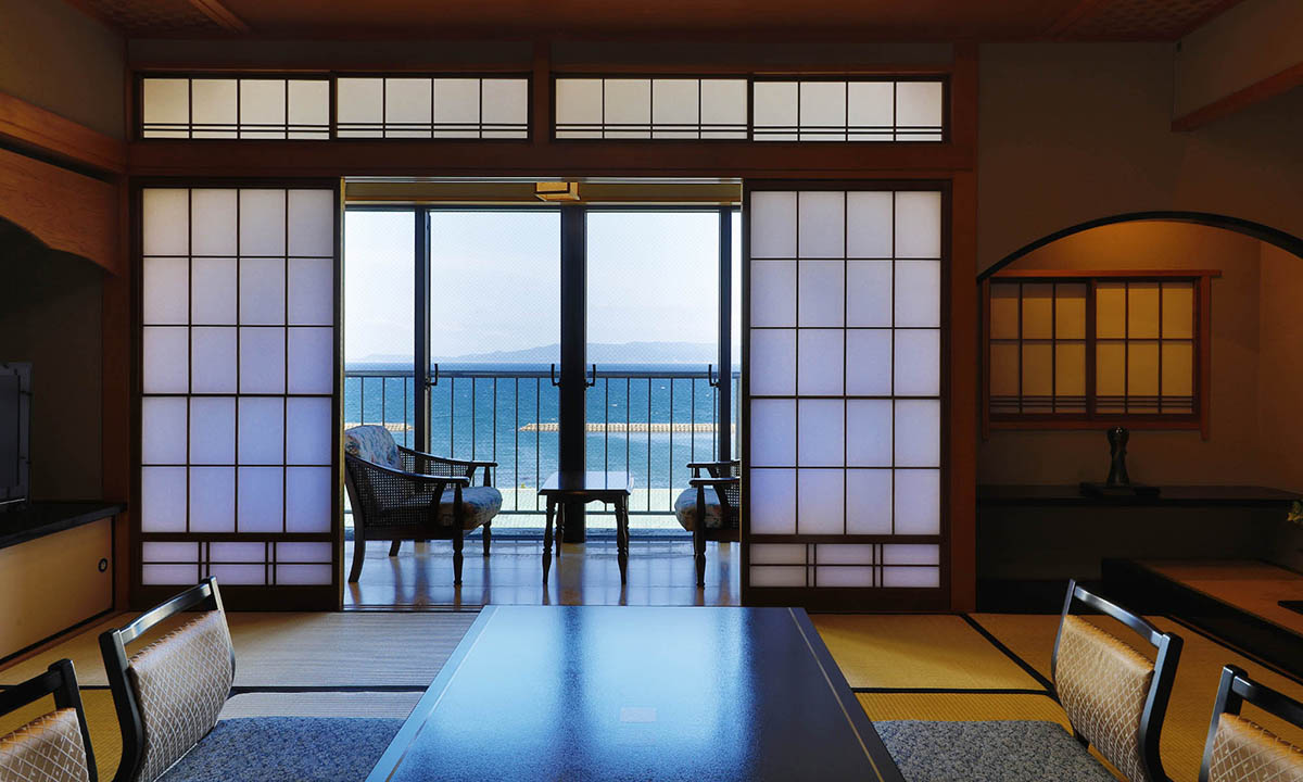 Two adjacent Japanese-style rooms